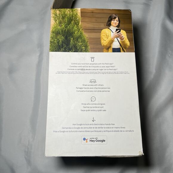 Google Nest x Yale Lock Tamper Proof Smart Lock Keyless Satin Nickel OPEN *READ* - Picture 10 of 12